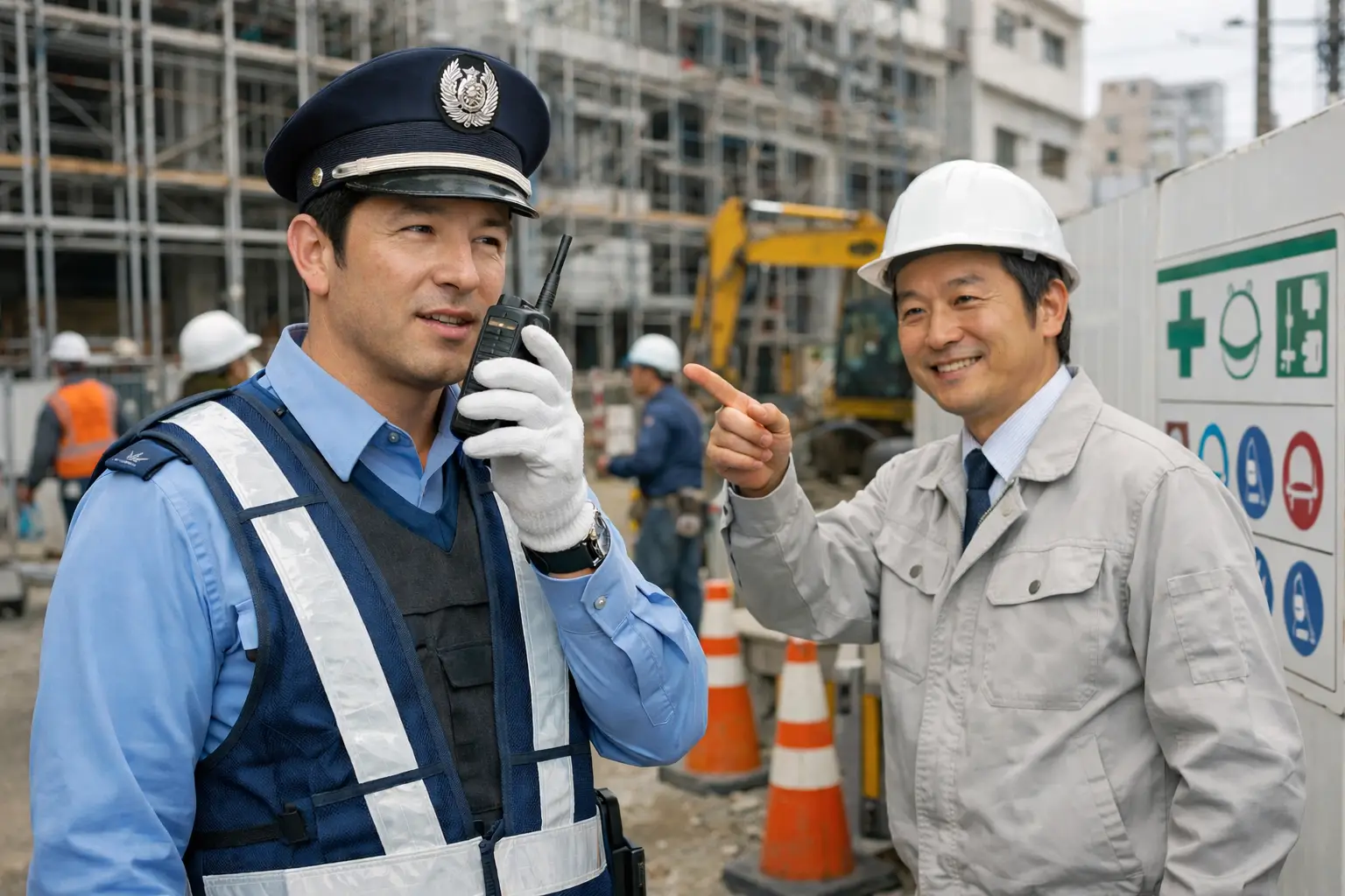 建設現場警備での外国人材受け入れ事例：成功のカギ
